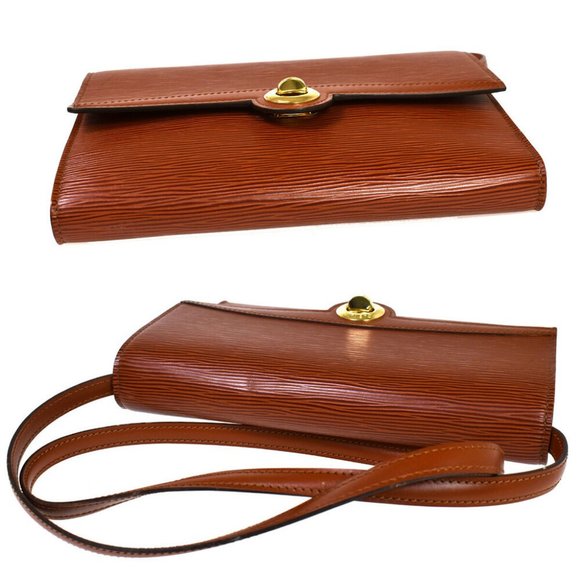 AUTHENTIC LOUIS VUITTON Pochette Arche Shoulder Clutch Bag Epi Leather - Picture 5 of 8